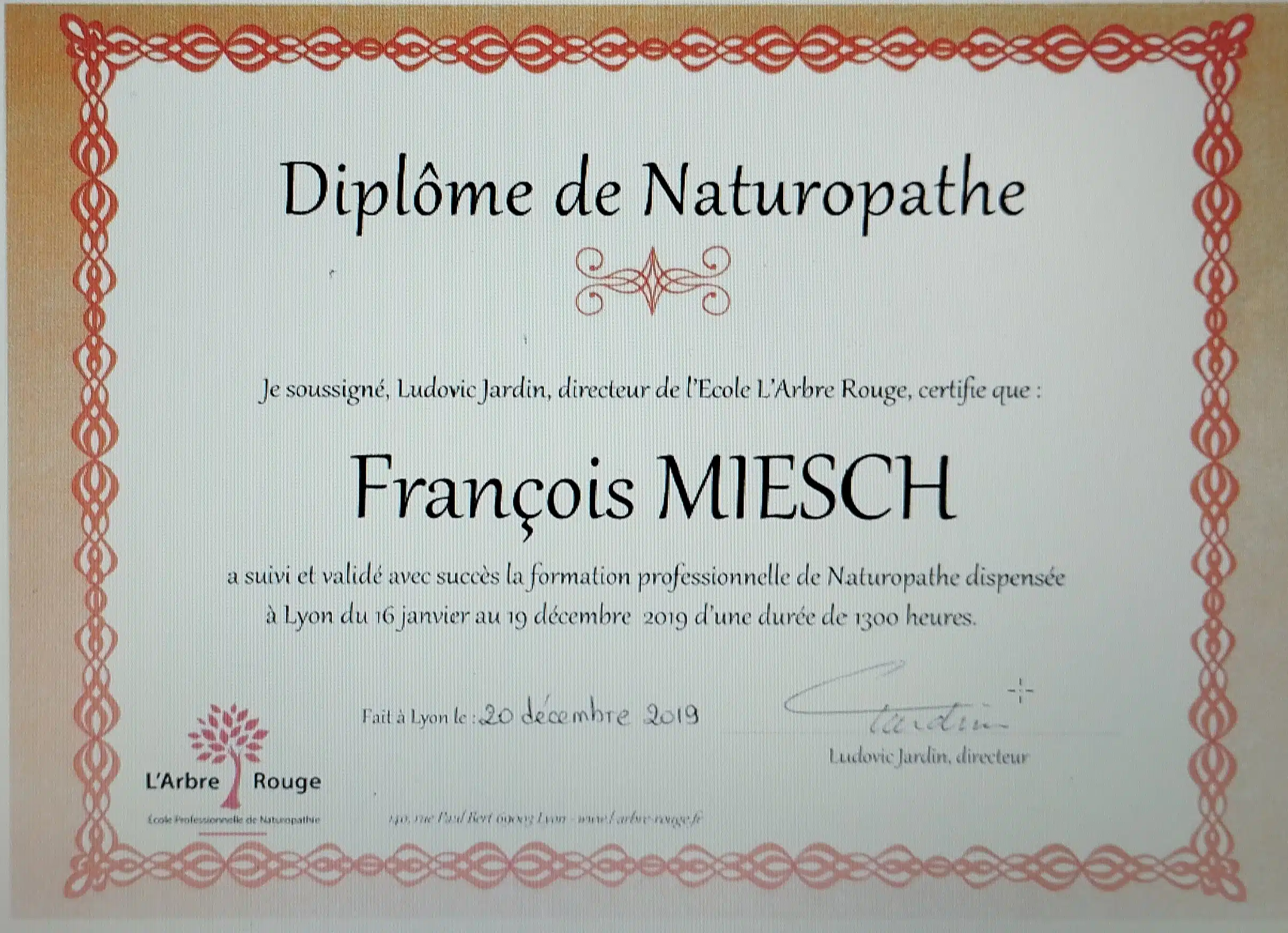 Photo numéro 2 de la galerie de Francois Miesch Preventive Concept : Naturopathe à Lyon. Prendre RDV